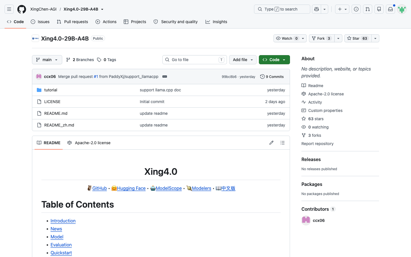 Xing4.0-29B-A4B 架构组成示意图