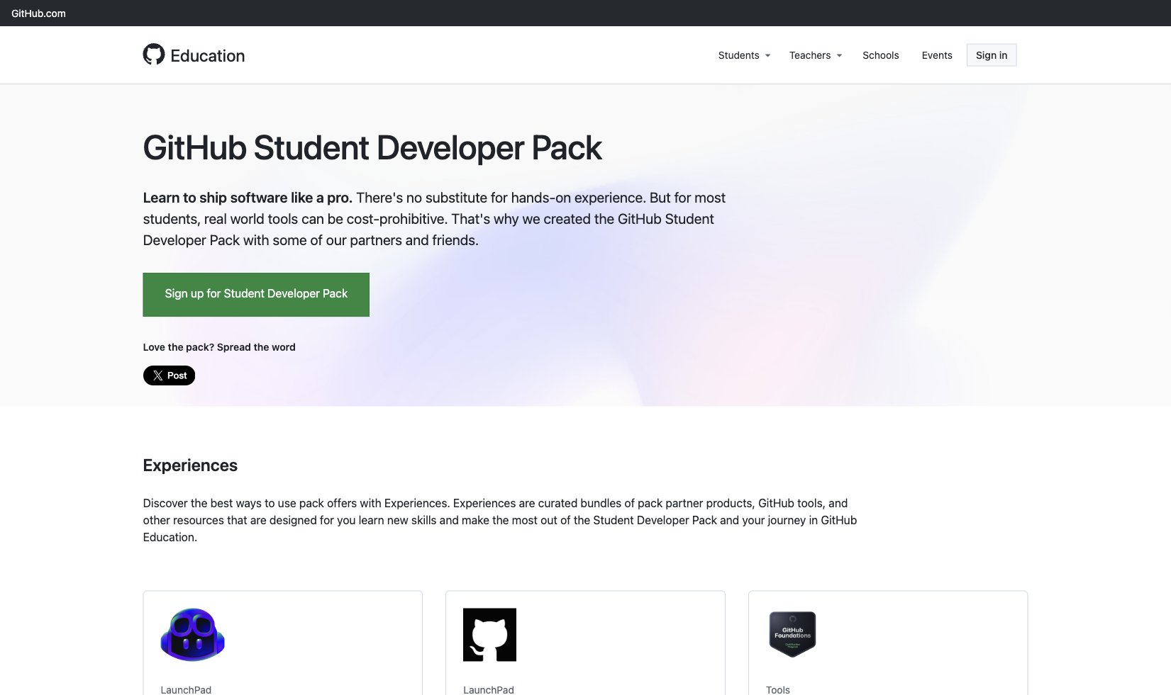 AI 学生优惠 2026:GitHub Student Developer Pack 学生开发者大礼包