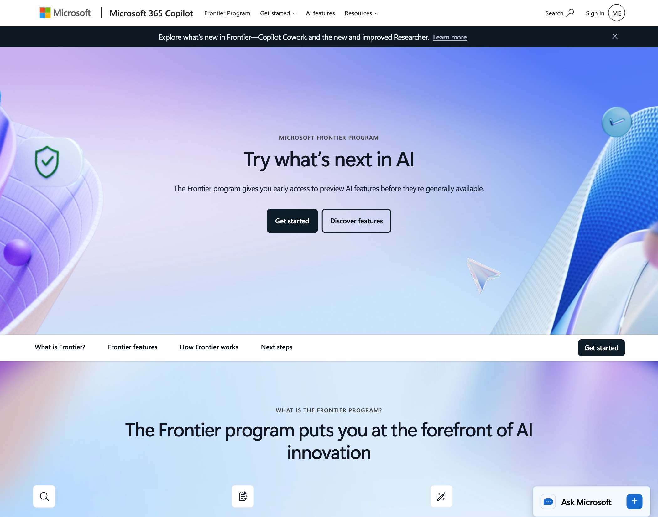 Microsoft Frontier 计划三条开通路径
