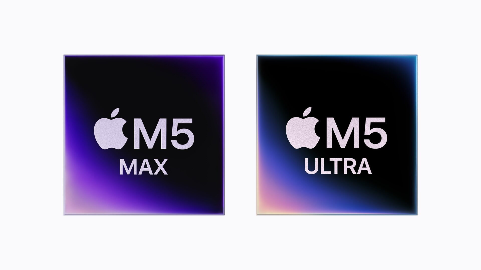 M5 Max 与 M5 Ultra 芯片架构示意图