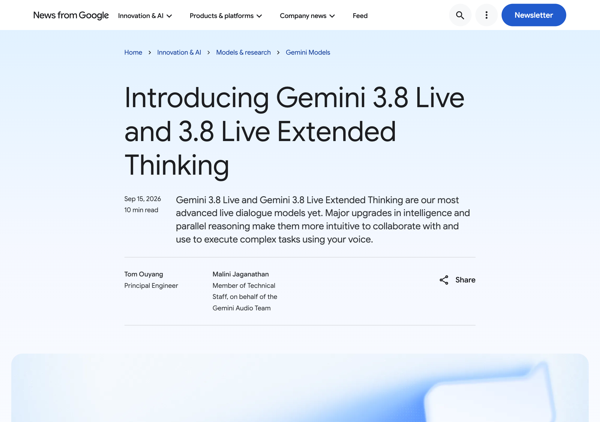 Gemini 3.8 Live 是什么？当天可用的语音模型封面图