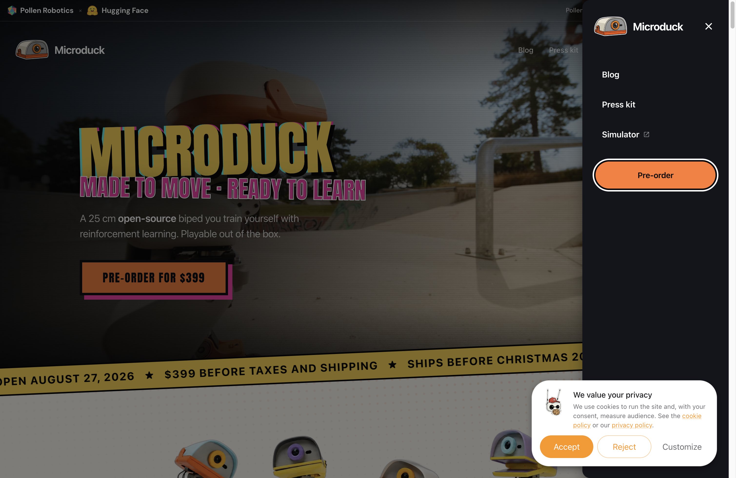 Microduck 是什么?399 美元的 Hugging Face 开源机器鸭全解读封面图