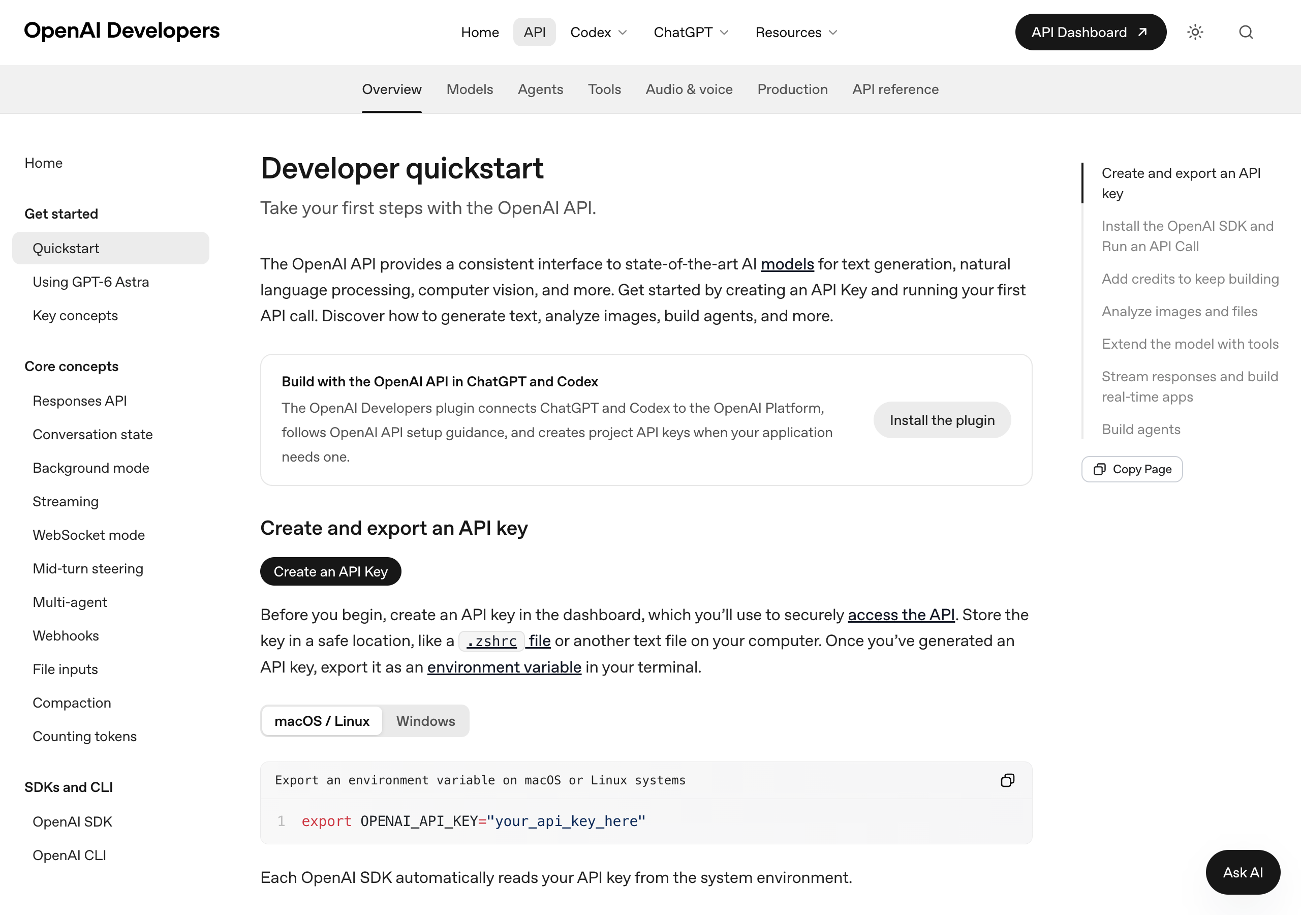 OpenAI API Key 权限设置页面截图