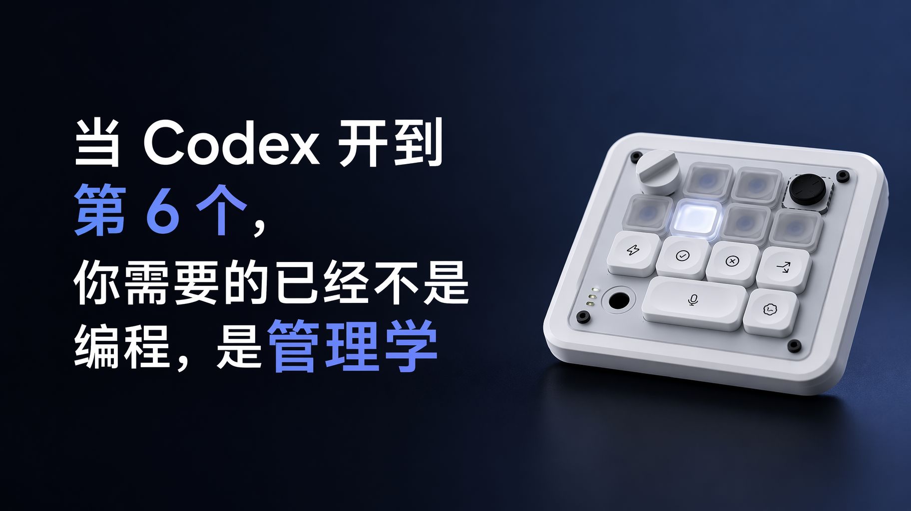 当 Codex 开到第 6 个，你需要的已经不是编程，是管理学